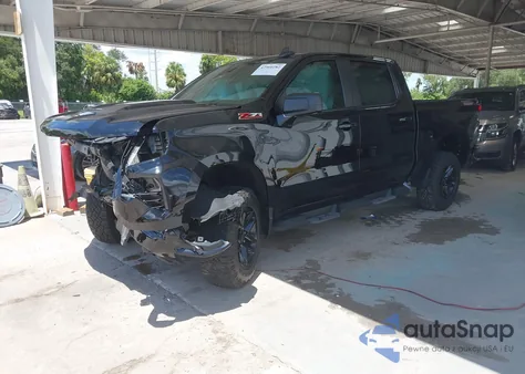 2022 Chevrolet Silverado 1500 4Wd Short Bed Custom Trail Boss из США, поврежденный, VIN 3GCPDCED0NG634900